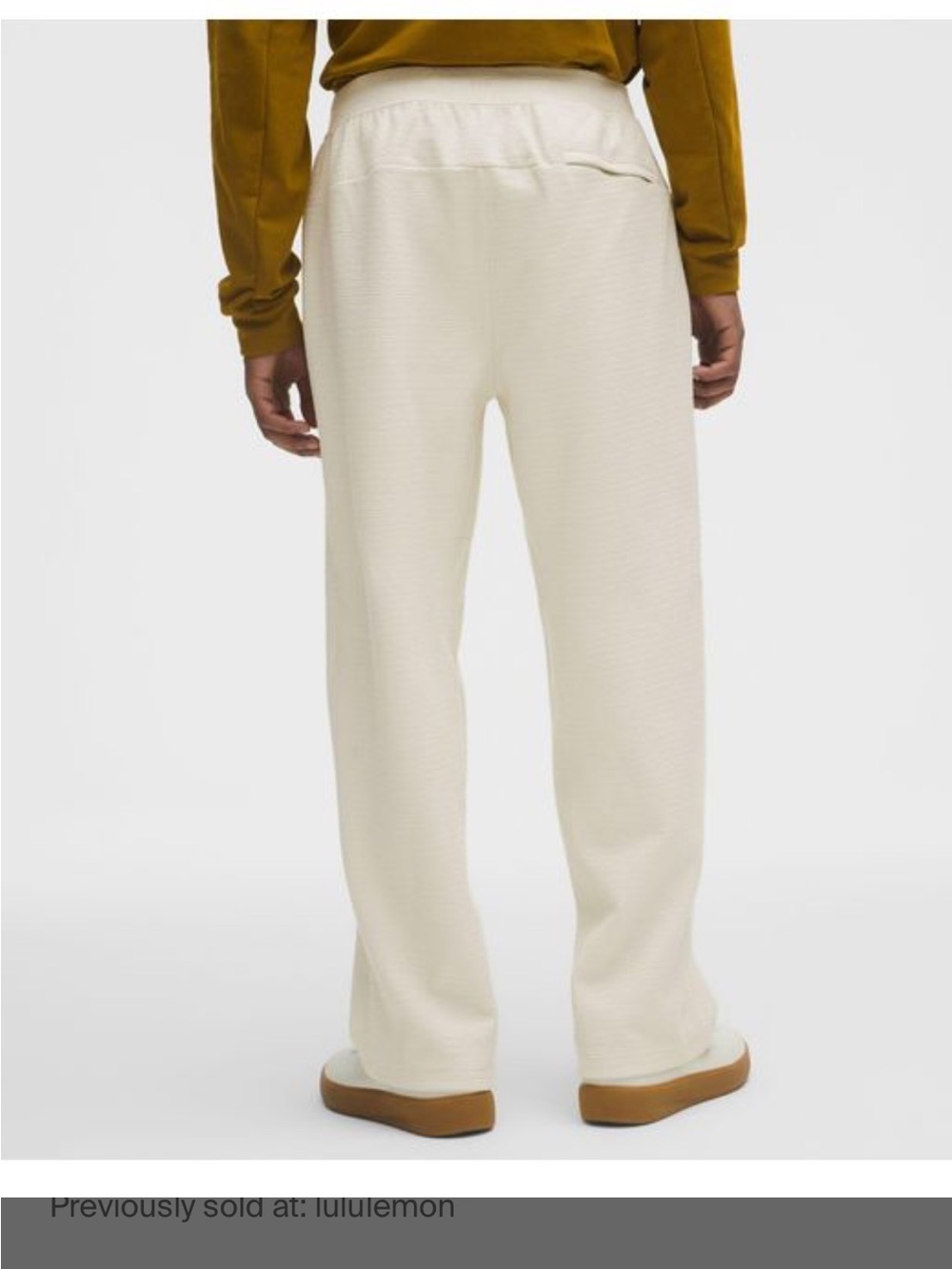 Men's White – Textured Spacer Relaxed Straight Pants – Lululemon